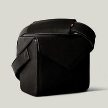 핫셀블라드 Hasselblad 핫셀블러드 카메라 가죽 가방 메신저 숄더 백, 블랙