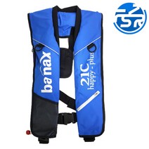 바낙스 팽창식 구명조끼 LV3300 블루 낚시조끼 구명복