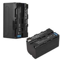NP-F750 배터리 NP F750 리튬 이온 카메라 소니 QM91D CCD-RV100 TRU47E 용 5200mAh 2 개, 한개옵션0