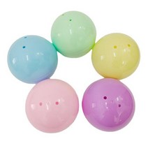 PKFARM 파스텔 컬러 60mm (10개) 원형 뽑기 공 추첨 캡슐, 10개, 랜덤(동일한색상)