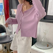 티오케이 / 부클 골지 여름가디건