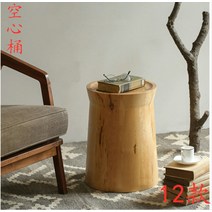 스토비투 통나무 의자 통원목 스툴 카페 인테리어, 12종(32x32x45) 공복