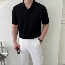 10컬러 남자여름옷 머슬핏 니트반팔 카라티
