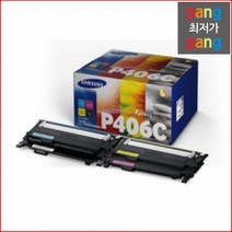로켓전산 삼성 SL C413W CLT-P406C 정품토너 4색 1Set, 1