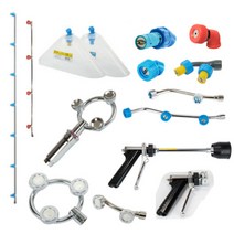 분무기노즐 모음 아사바 거품분사 안개분무 약대 동력분무기, 제초노즐-동력식 금속 5구