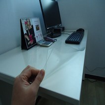 주니안 유리대용 투명매트 식탁매트 책상매트 데스크 pvc매트 테이블 커버 보호 방수 아스테이지 주문맞춤제작, 두께 2mm] 120cm X 10cm, 투명