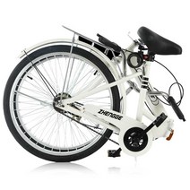 접이식 클래식자전거 운동용 캠핑 신형 출퇴근자전거, 검정색 (공압 타이어) 24인치