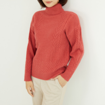 블루종 한정수량/패플단독 울 폴라넥 격자니트_B2211KN609D