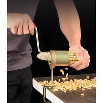 가정용 수동 옥수수탈곡기 강냉이 곡물 콩 소형, 탈곡기 + 장갑 10쌍