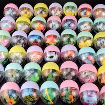 자판기 장난감 역할 놀이 마카롱 47mm x 55mm 플라스틱 샴페인 캡슐 공 5 개 다른 무작위 믹스 자동 판매기 재미 있은 계란, Random
