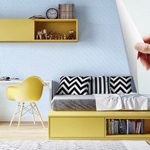 실크벽지 1mX2.5m/셀프 도배지 붙이는 풀바른 벽지 접착 시트지 아이방 결로현상 곰팡이방지 스티커 방수, 로제 화이트