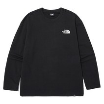 [노스페이스] 코튼 루즈핏 롱슬리브 라운드티 NT7TN90A_BLK