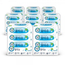 깨끗한나라 페퍼민트 물티슈 캡형 60매 4입 X 8pack