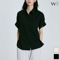 W9 히든버튼 셔츠 블라우스_TMBLB37W11-T