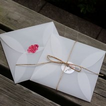 하이 엔드 스퀘어 트레싱지봉투 청첩장 봉투 50장 투명, 10x10CM (50장)