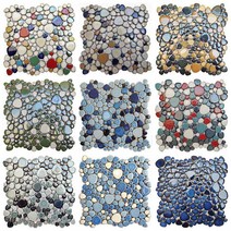 세라믹 자갈 돌 DIY 타일 30X30 미끄럼 방지 바닥 매트 발 마사지 화장실 온천 목욕탕 인테리어, 30X30 2개, 컬러 DIY-017