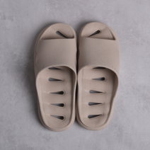 미끄럼방지 슬리퍼 물빠짐 모던 낮은 욕실화, 연브라운