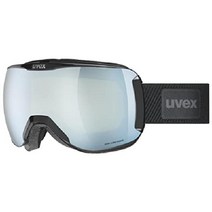 Uvex 유니섹스 다운힐 2100 Cv 플래닛 스키 고글(1팩), 블랙/화이트-그린