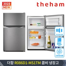 2023년형 더함 86L R086D1-MS0TM 소형 일반 2도어 저소음 컴팩트 원룸 오피스텔 음료 미니 콤비 냉장고, 1. 택배배송- 자가설치