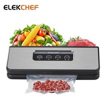 커피콩빵기계 호두과자기계 ELEKCHEF 무료 진공 씰링 가방이있는 자동 실러 포장기 Sous Vide Cooking 용 습식 건식 보관, 03 AU 플러그_01 220-240V 50-60Hz