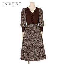 인베스트 인베스트 플라워나염니트배색원피스_V2F1OP3051