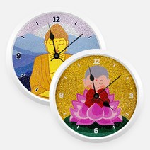 보석십자수 3D 석가모니 동자승 벽시계 2종보석십자수 비즈십자수 큐빅십자수 비즈공예 DIY, 석가모니 시계, 석가모니 시계