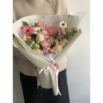 부산화이트데이 중형꽃다발 부전동꽃집 부산꽃배달 고백 사탕꽃다발, 영도구/송정