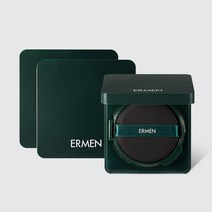 에르맨 남자 커버 쿠션 2개 SET / 멀티쿠션 만능 옴므쿠션 남자커버쿠션 남자파운데이션, 2호 어두운 톤 2개