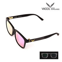V-KOOL VK-2020 편광안경 블랙 핑크 (도수클립 포함)