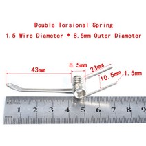 다기능 강철 이중 비틀림 스프링 2mm 와이어 직경 DIY 신제품 2 개, 01 2x11mm
