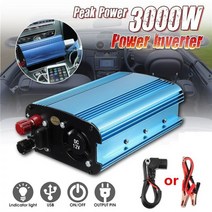 차량용인버터 자동차 3000w dc 12244860v 220v 태양 광 발전 컨버터 도로 여행 휴가 야외 자동차 트럭 파워뱅크 77, 12V