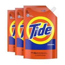 Tide 타이드 액체 세탁세제 오리지널 1.33L 3팩, 1세트
