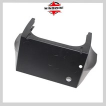 전동 스쿠터 바디 코너 보호 배터리 컴 파트먼트 프론트 머드 ABS 방수, 01 Black