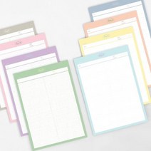 플랜비 메모패드 - B5, 옵션선택, 라인-스카이블루