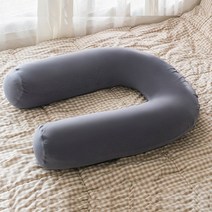 U자 바디필로우 임산부 베개 산모 바디 필로우, 땅콩 바디필로우 - 그레이