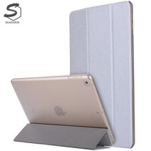 아이패드6세대 9.7인치 A1893 A1954 반투명 컬러드 가죽 태블릿 케이스, stc030 화이트