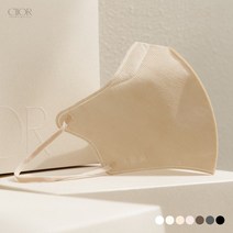 CIIOR 씨오르 브이핏 새부리형 마스크 25매입 브이핏 컬러마스크, 누드 베이지 중형(M) 25매