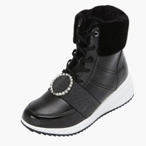 까스텔바작 여성 페이크퍼 믹스 미들부츠BGAWGS704BK