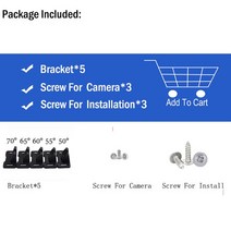 룸미러후방카메라 자동차 후면보기 카메라 장착 브래킷 VW Golf 7 Passat Mercedes BMW Camry Skoda KIA Ho, 01 5 Angle Brackets