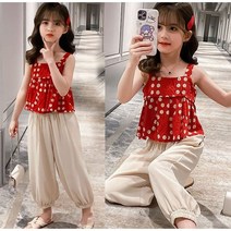 [당일발송] 주니어 레드도트쿨상하복세트 국내배송 자매상하복 여름상하복 바캉스룩