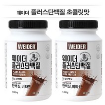단백질 보충제 / 웨이더 플러스 단백질 초콜릿맛 (1 020g*2통) 10종 비타민 함유 고단백 영양보충제