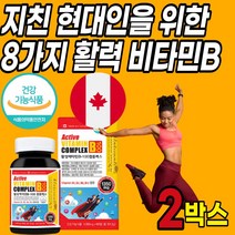 고함량 비타민 b군 활성 비타민 비군 고용량 고농축 비타민b 8가지 b1 b2 B6 B9 B12 리보플라빈 나이신 종합 콤플렉스 컴플렉스 복합제 복합체 complex 영양제, 2박스