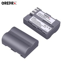 배터리 카메라용 밧데리 2000mAh EN-EL3E EN 충전기가있는 Nikon D300 D90 D80 D70 D50 카메라, 02 2x Battery
