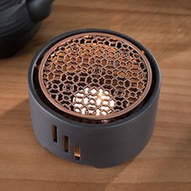 다도 무광블랙 티포트 워머 티라이트 티팟 받침, 단품