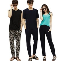핑크스타 시원하고 편안한 남녀공용 9부 아이스 대나무 쿨링팬츠 6종 밴딩팬츠