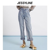 스트레이트진 JESSYLINE 봄계절 전문점 제이 천 래 라이트 블루 여성 2300701456