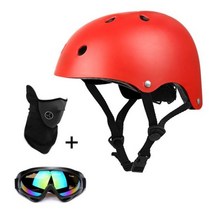 스키헬멧 스노우보드헬멧 초경량 스케이트용 스키 헬멧 MTB 자전거 전기 스쿠터 스노우보드 사이클링 캡, CHINA, For Men, Orange Set