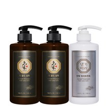 [댕기머리] 기골드 샴푸 500ml 2개 + 한방 트리트먼트 500ml, 기획세트:기골드샴2트1