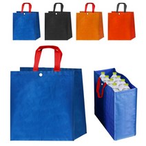 튼튼한 타포린백 시장가방 행사용 대형 휴대용 장바구니 인쇄가능 주문제작 전문 시장, 04고급타포린백, 레드