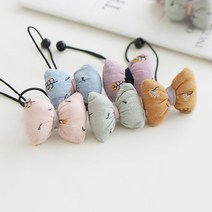 도도앤뉴 유아동 아기 여아 머리끈 오도통 리본 머리방울 세트